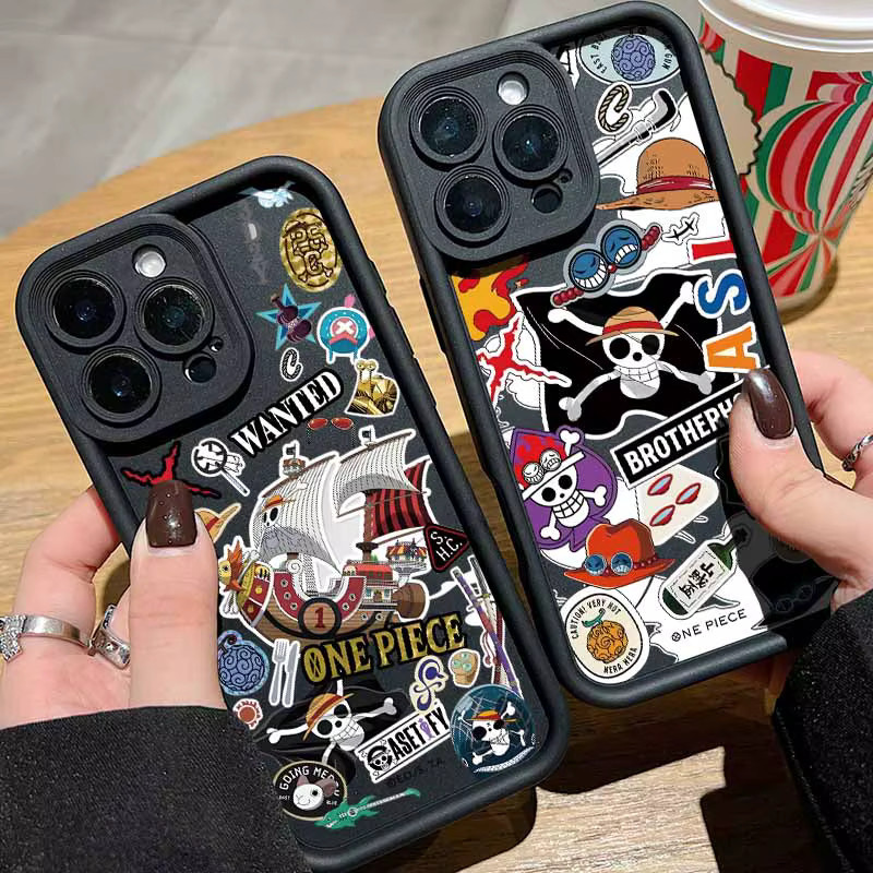 O-One Piece Logo Handyhülle für Apple iPhone 17 Air 16 16E 15 14 13 12 Mini Pro Max Plus mit Augen-Motiv als weiche Schutzhülle - Bild 2