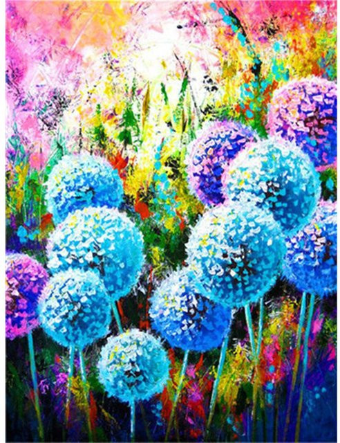 FIYO Diamond Painting Set Landschaft Sonnenuntergang am Meer, Mosaik Stickerei mit Full Round Steinen, B/H: 30 x 40 cm, Mehrfarbig - Bild 1