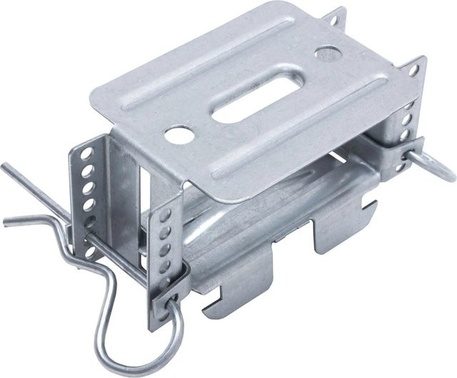 Protektor Direktabhänger Justierbar für CD Profil 60/27 aus verzinktem Stahl, Farbe: Silber, B/T/H: 50 x 40-70 mm - Bild 1