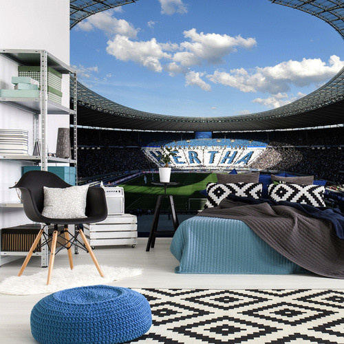 K&L Wall Art XXL Vliestapete Hertha BSC Stadion Berlin, mehrfarbig, matt, B/H: 384 x 260 cm - Bild 2