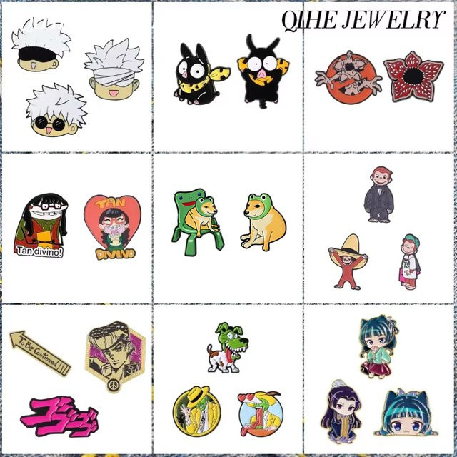 QIHE JEWELRY Broschen, Emaille-Pins, Bunt, Verspielt - Bild 1