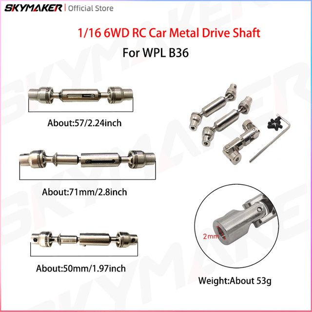 Skymaker RC Auto Metall Antriebswelle für WPL B36, Zubehör - Bild 1