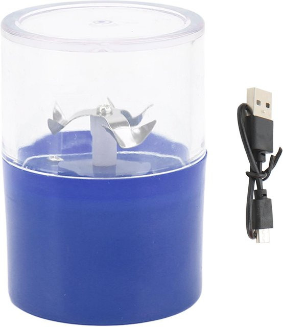 Elektrische Gewürzmühle TOMTOP JMS aus Edelstahl mit USB-Aufladung in Blau - Bild 1