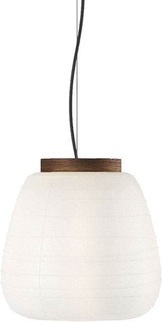 B.Lux Misko S25 Pendelleuchte in Walnuss mit Glas und Metall, dimmbar - Bild 1
