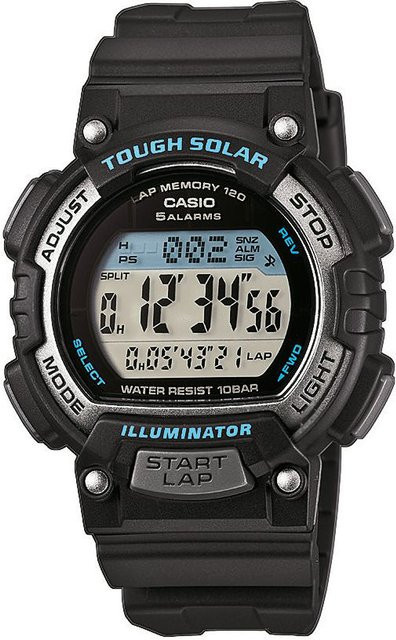 Casio Digitaluhr, Solar, Kunststoff, Schwarz, 36 mm, Damen, 10 ATM - Bild 1