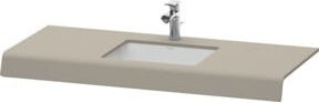 Duravit Waschtisch-Konsole DuraStyle in Basalt Matt mit 1 Ausschnitt, B/T/H: 200 x 55 x 10 cm - Bild 1