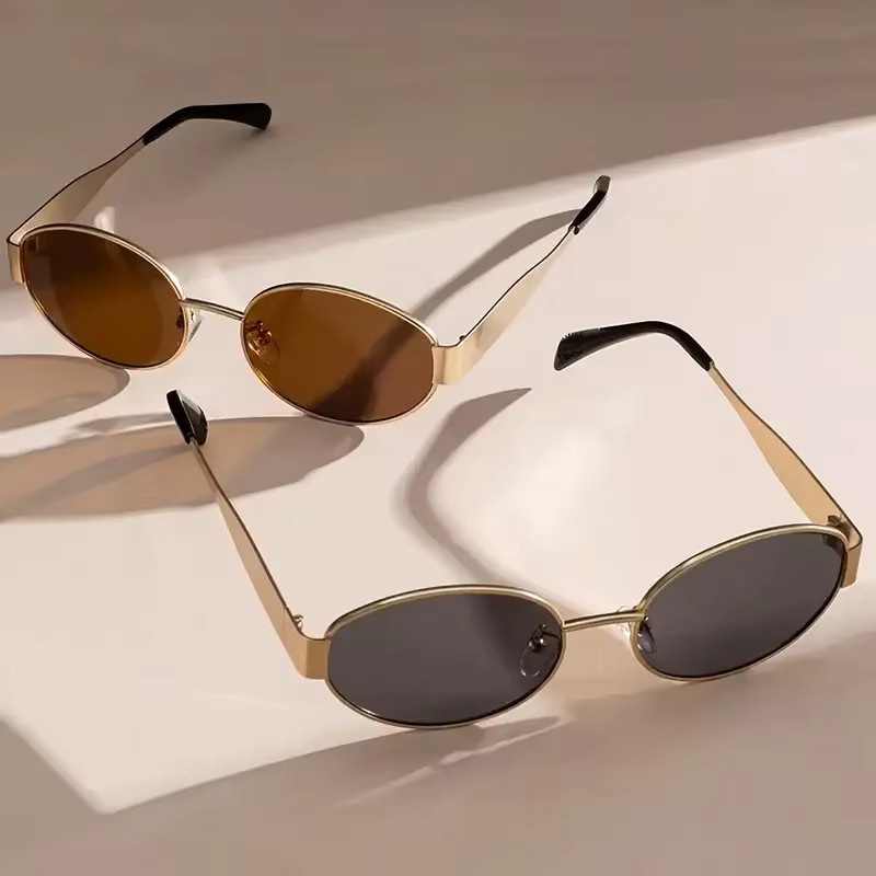 Hindfield Korrektionsbrille Damen, oval, Vollrand, Metall, gold - Bild 2