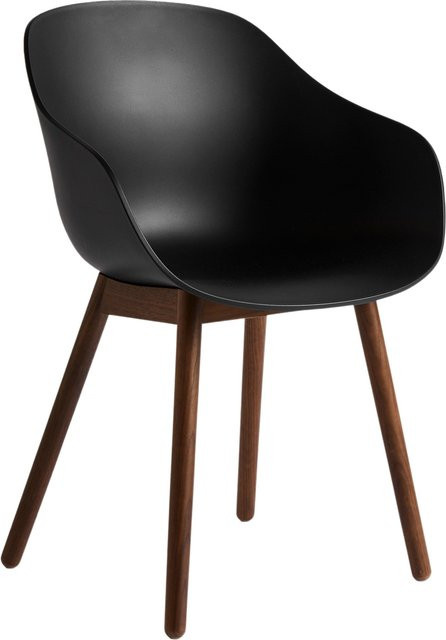 HAY About A Chair AAC 212 mit Armlehnen in Schwarz und Holzgestell im organischen Design - Bild 1