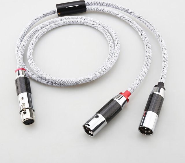 Audiocrast Dual 3-Pin XLR Stecker auf 4-Pin XLR Buchse Kopfhörer-Adapter Y-Splitter Audiokabel - Bild 1