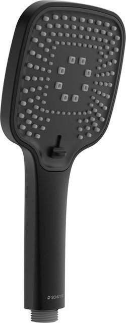 Schütte Handbrause Ravenna in Schwarz Matt mit Massagefunktion und wassersparendem Design - Bild 1