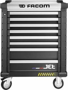 Facom Werkstattwagen JET.8NM3AS in Grau mit 8 Schubfächern, 3 Modulen, Arbeitsplatte und Rollbarkeit - Bild 1