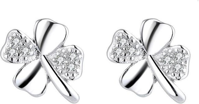 Lucky Star Jewelry Ohrstecker 925 Silber, Zirkonia, Damen - Bild 1