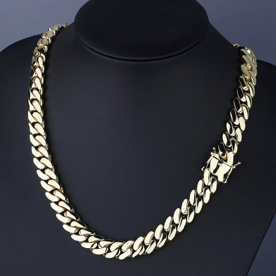 ESKEEM Kette Messing, Gold, Herren, 10/12/22 mm - Bild 4