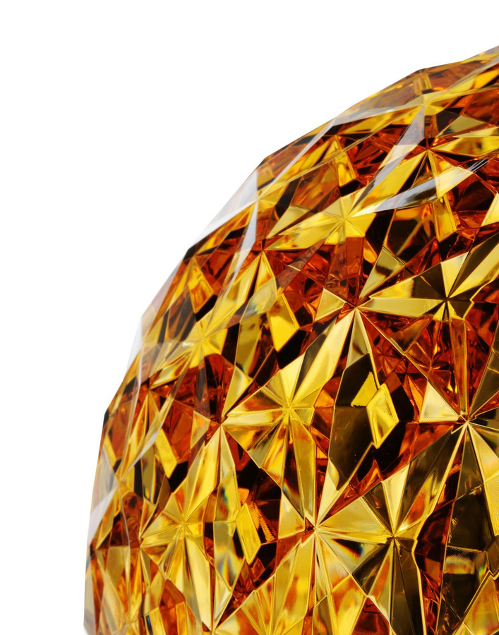 Kartell Planet Tischleuchte in Gelb mit Globus-Design - Bild 3