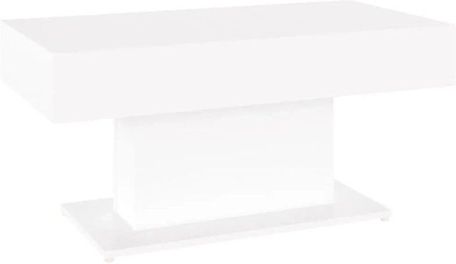 vidaXL Couchtisch aus Holzwerkstoff in Weiß, B/T/H: 96 x 50 x 45 cm - Bild 1
