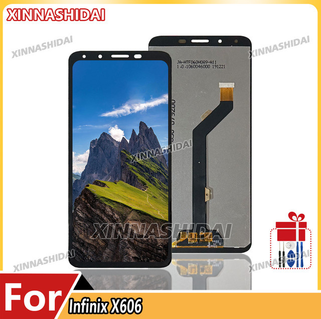Infinix Hot 6 LCD Display Touchscreen Digitizer Montage Glas Panel in Schwarz 6,82 Zoll - Bild 1