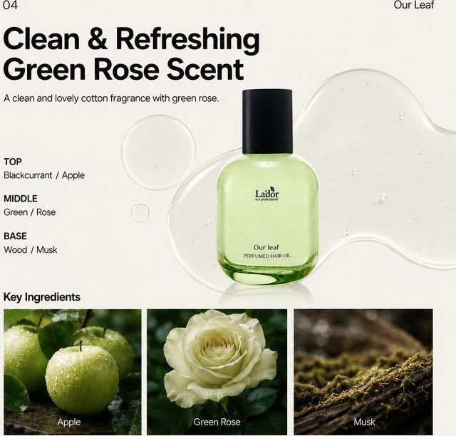 LADOR Haaröl Our Leaf, 10 ml, für trockenes Haar, Unisex - Bild 1