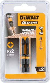 DeWalt Torsion Bit Schlagschrauber-Bit Pz2 Schwarz 50mm - Bild 1