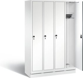 C+P Garderobenschrank Evolo in Weiß mit Front in Weiß und Korpus in Verkehrsweiß, H x B x T: 180 x 119 x 50 cm - Bild 1