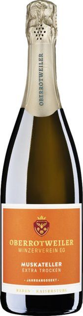 Oberrotweiler Winzerverein eG Muskateller Sekt, Extra Dry, Baden, 2023, 0,75 l - Bild 1