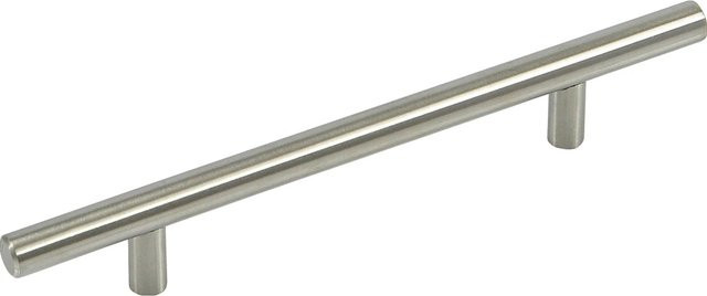 Siro Möbelgriff Bar aus Edelstahl in Silber, feingeschliffen, Lochabstand: 128 mm - Bild 1
