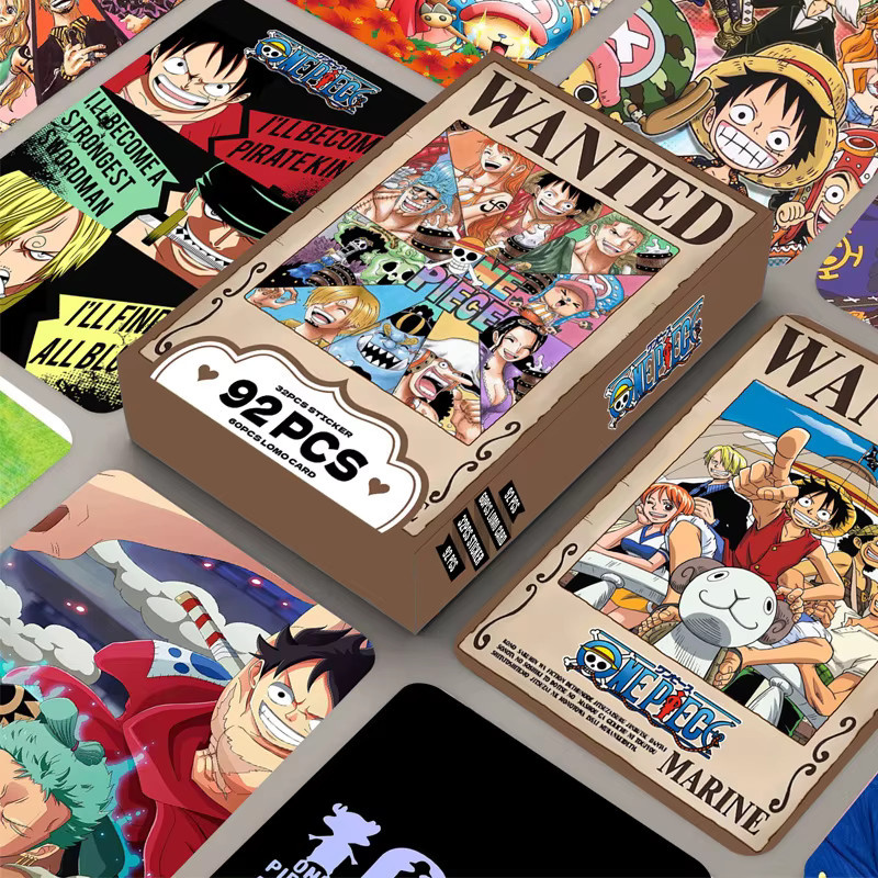 Bandai One Piece Anime-Sammelkarten, Sticker-Set, 92-teiliges Set - Bild 4