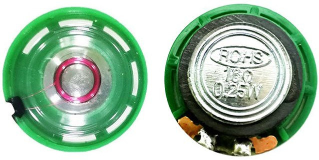 Marbit 5er Set Magnetische Mini Lautsprecher in Grün, Runde Form, 29mm Ersatz Lautsprecher für Elektronik und Spielzeug - Bild 1