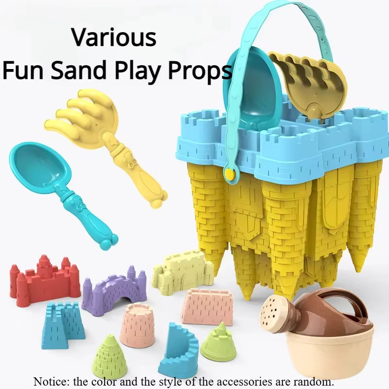 MYGVN Strand Schloss Eimer Sand Set, Rosa / Pink, Bunt / Mehrfarbig - Bild 2