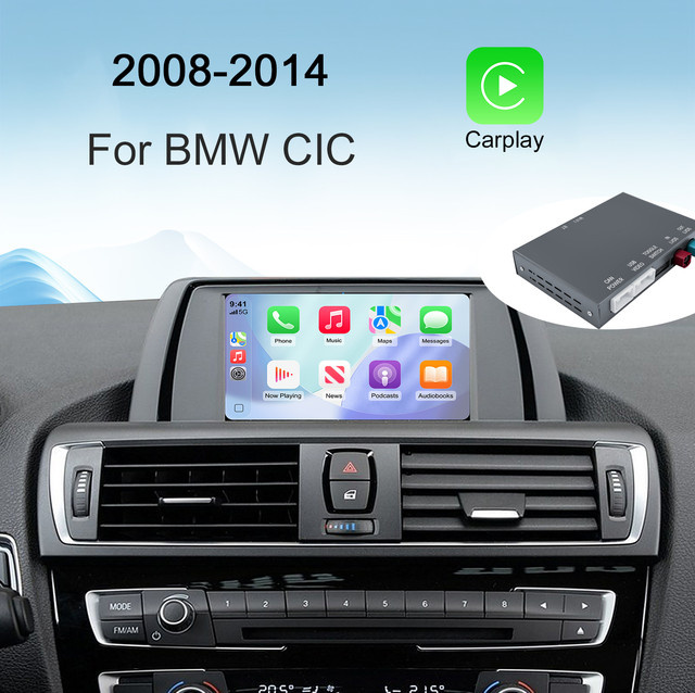 Ezonetronics Kabelloses CarPlay und Android Auto Nachrüstkit Decoder-Box für BMW CIC 1 3 5 6 7 Serie, X1 X3 X5 X6 und MINI in Schwarz mit Wi-Fi und Bluetooth - Bild 1
