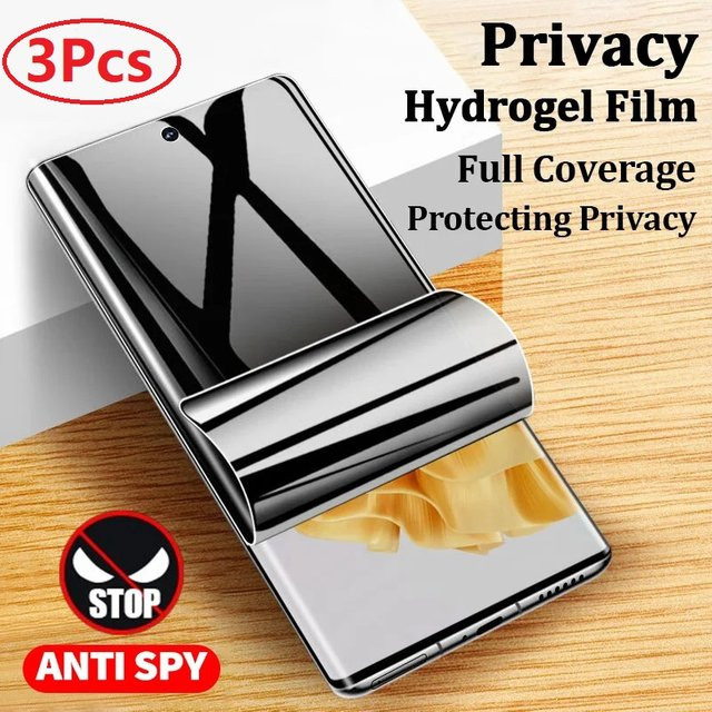 3er-Pack Privatsphäre Hydrogel-Displayschutzfolie für Motorola G04s, G04, G24 Power, G Power 5G und Moto G 5G 2024, transparent - Bild 1