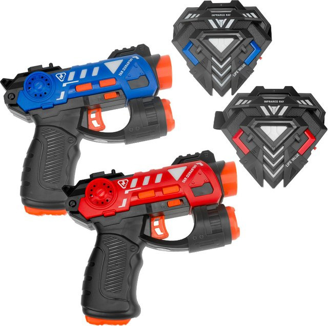 DIZ TOYS Kinder-Infrarot-Kampfpistolen-Set, Elektrische Spielzeugpistolen, mit Zielscheibe - Bild 1