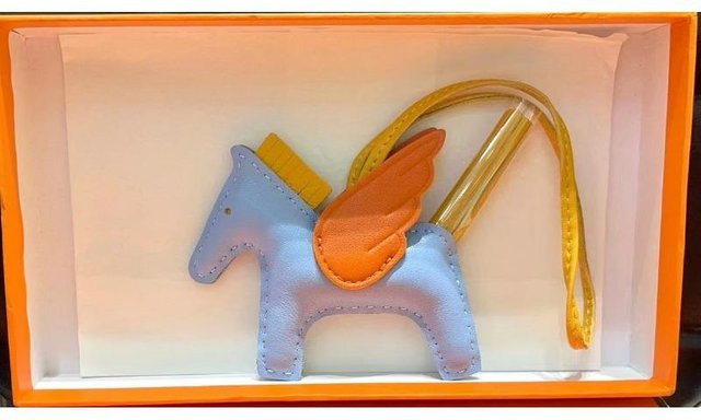JMG Bags Pegasus Anhänger, Leder, orange, Unisex - Bild 1