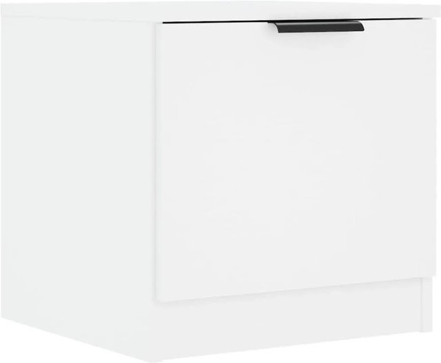 vidaXL Nachttisch in Weiß, modern und matt, B/T/H: 40 x 39 x 40 cm - Bild 1