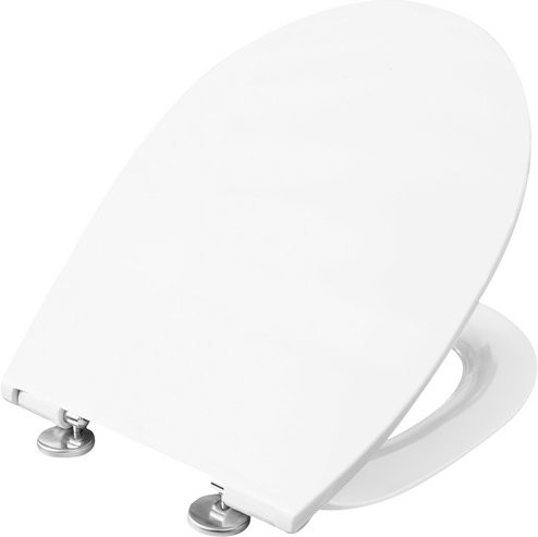Cornat WC-Sitz PREMIUM aus Duroplast in Weiss, oval mit Softclose-Funktion und Quick-Release-System, B/T/H: 46,5 x 38,5 x 5,0 cm - Bild 1