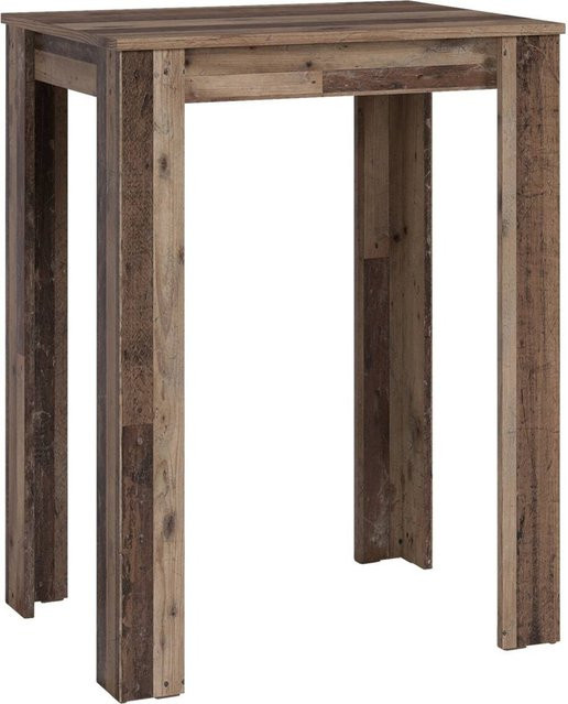byLIVING Bartisch NELE Industrial Design in Eiche Old Wood, B/H/T: 80 x 104 x 60 cm - Bild 1