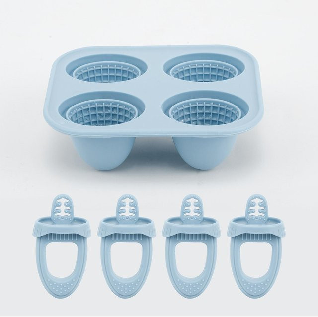 Silikon Eis am Stiel Form Yiran bag Blau als Beißring und Zahnenhilfe für Babys - Bild 1