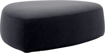 Leyform GOGO Pouf Polstermöbel in Anthrazit, oval, mit Stoffbezug und Gleitern, B: 124 cm, T: 109 cm, H: 44 cm - Bild 1