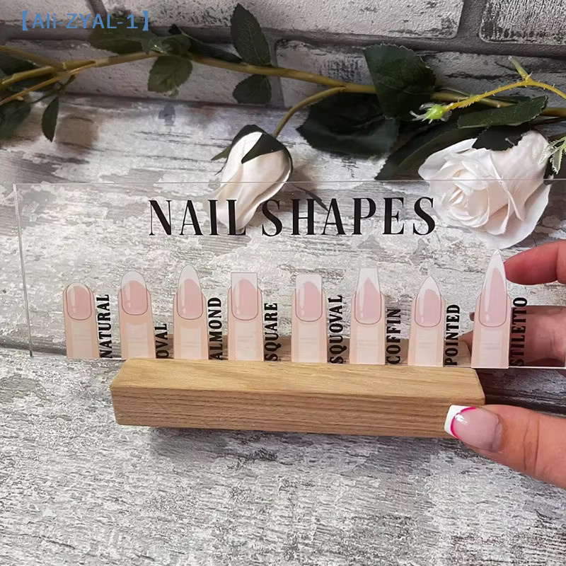 JETTING Acryl-Nagelformen-Präsentationsbrett mit Holzsockel - Bild 3