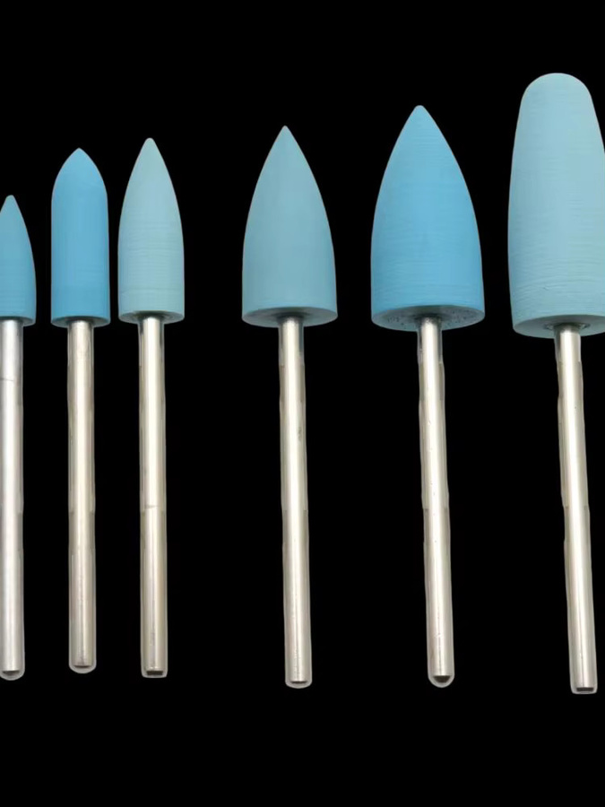 Easy Nail Nagelbohrer-Set, 6-teilig, Silikon-Nagelpolier-Bits, 2,35 mm Schaft - Bild 3