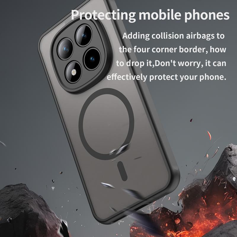 Xiaomi POCO M8 M8 Pro Handyhülle aus mattiertem PC und TPU in Schwarz, Blau, Grün oder Violett mit halbtransparenter Anti-Fingerabdruck-Abdeckung - Bild 3