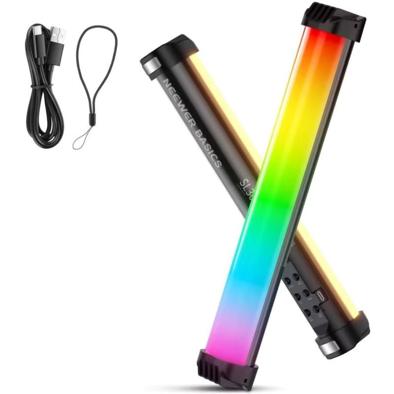 NEEWER Basics 12 Zoll magnetischer RGB LED Lichtstab mit 8W, dimmbar, CRI95, Multicolour, für Studio-Videoaufnahmen - Bild 6