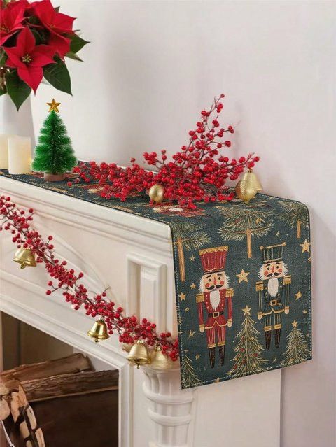JIT Weihnachts-Tischläufer mit Nussknacker-Motiv für deine festliche Tischdekoration - Bild 1