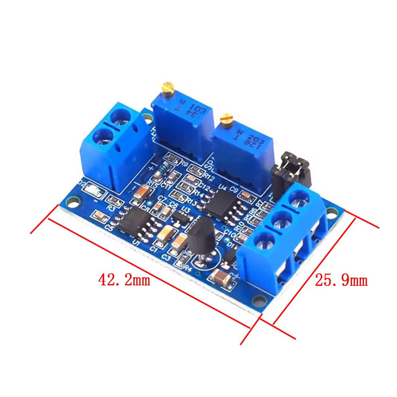 Si Tai&SH Strom-Spannungsmodul Signalwandler zur Umwandlung von 0–20 mA/4–20 mA in 0–3,3 V/0–5 V/0–10 V in Blau - Bild 2