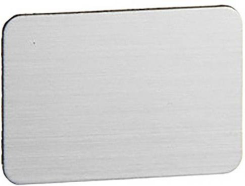 Schneider Electric ZBYD06102 Einlegeschild aus Metall in Silber, 10 Stück - Bild 1