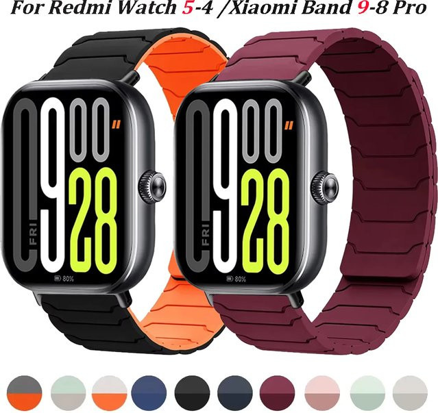 Xiaomi Uhrenarmband Silikon, Magnetisch, Schwarz, Unisex - Bild 1