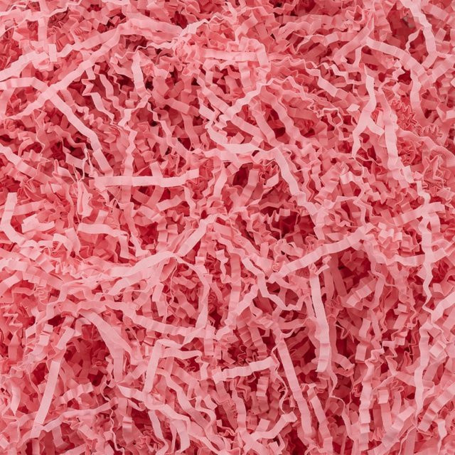 Rosa Zerknitterungspapier als Zerkleinfüller für Geschenkkörbe, 100 g - Bild 1