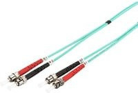 Digitus LWL Patchkabel Duplex Multimode OM3 50/125 µm ST auf ST in Turquoise und Multicolour - Bild 1