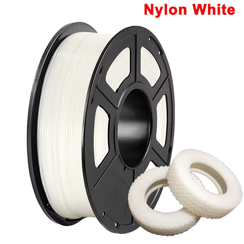 3D Maliang Nylon-Filament für FDM 3D-Drucker, 1,75 mm, Weiß, hochfest und flexibel - Bild 3
