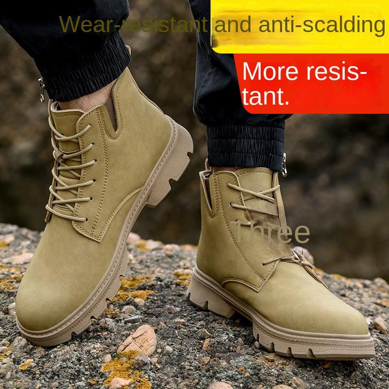 Avant-garde Arbeitsschutzschuhe für Herren in Schwarz, wasserdicht und verbrühschutz mit Stahlkappenzehe, Größe 46 - Bild 4