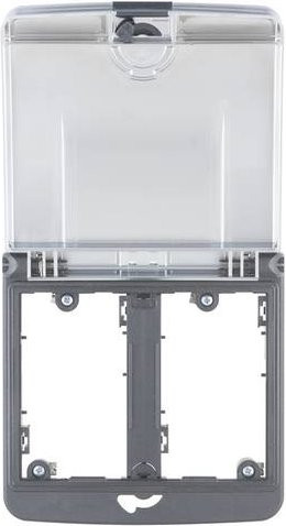 HARTING Einbaurahmen 39500000420 aus Kunststoff in Schwarz/Silber/Grau - Bild 1